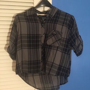 Arizona Medium button down crop top